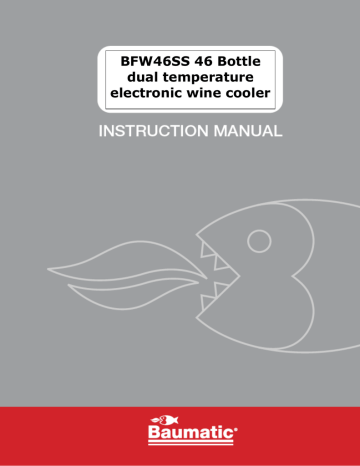 Baumatic BFW46SS drink cooler Instruction manual | Manualzz