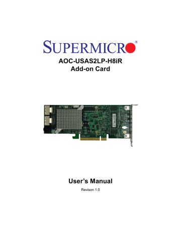 Supermicro Aoc Sas2lp H8ir Aoc Usas2lp H8ir User Manual Manualzz