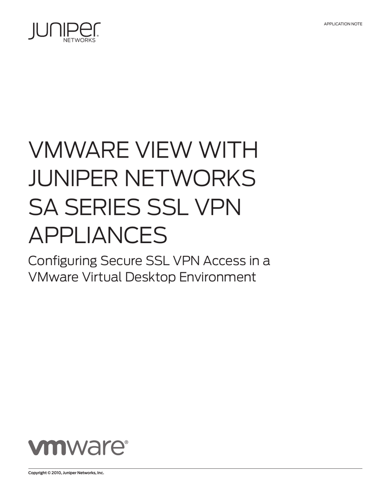 Juniper Networks Sa Series Networkscreen Com