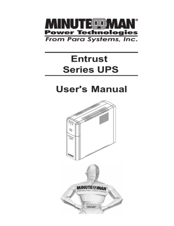 Minute Man Entrust User's manual | Manualzz
