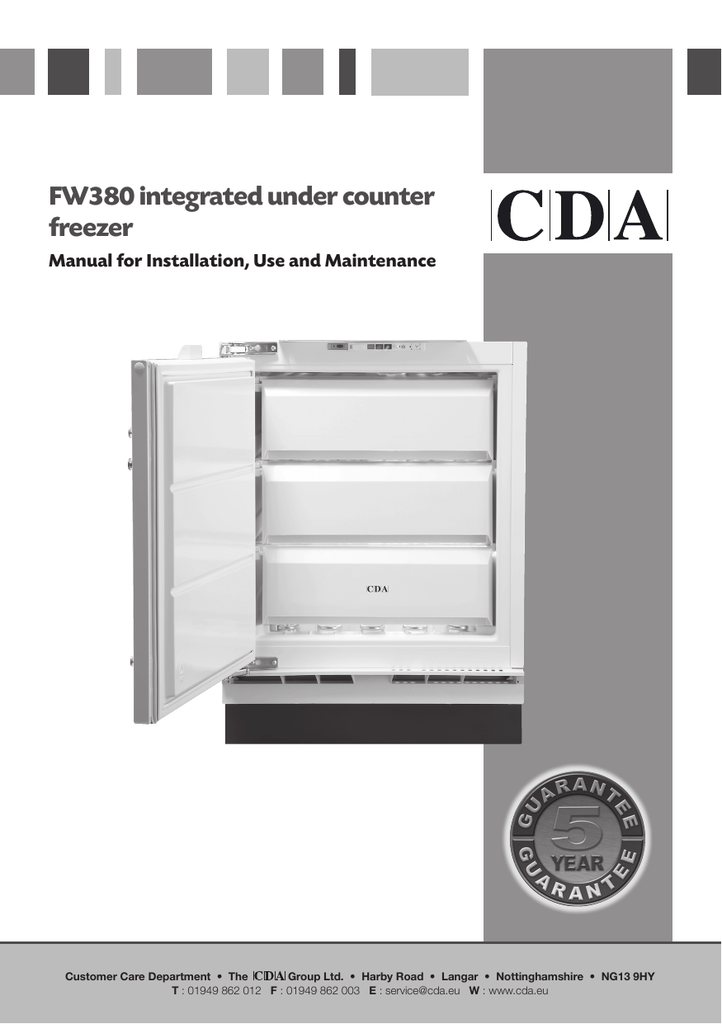Cda Integrated Fridge Freezer Replacement Parts