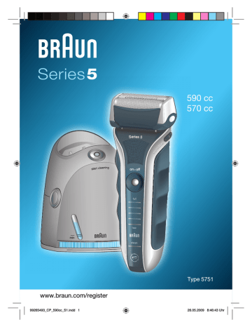 Braun 590cc-4, 570S-4, 590 CC, 570 CC, 590cc, 570cc, Series 5 Manuel utilisateur | Manualzz