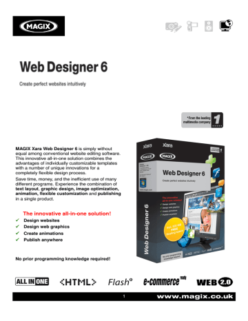 tutorial xara web designer 6