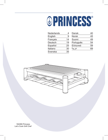 Princess 162266 barbecue Specification | Manualzz