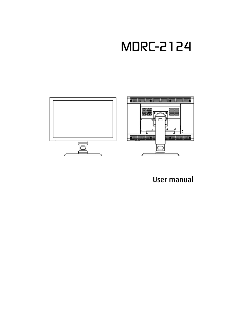 Barco MDRC-2124 | Manualzz