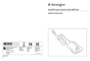 Kensington K38037US Operating instructions | Manualzz