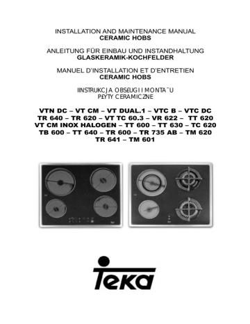 Teka Tb 600 User Guide Manualzz