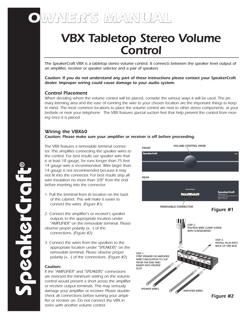 speakercraft replacement parts