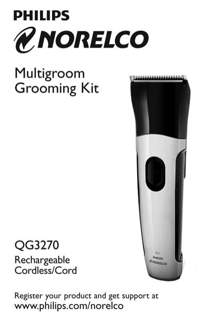 philips multigroom series 7000 user manual