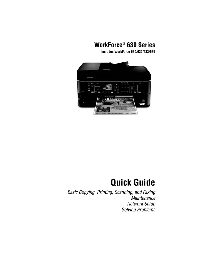 connect epson printer workforce 635 to computer