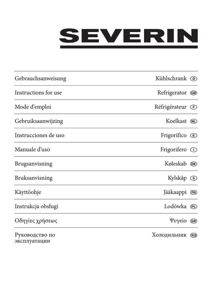 Severin Ks 92 Product Information Manualzz