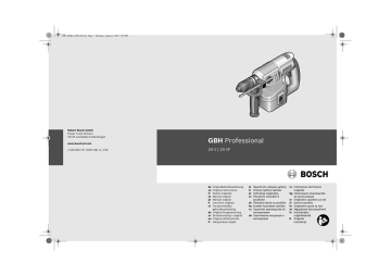 Bosch GBH 24 V Professional Operating instructions | Manualzz