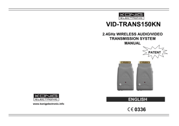 König VID-TRANS150KN Specification | Manualzz