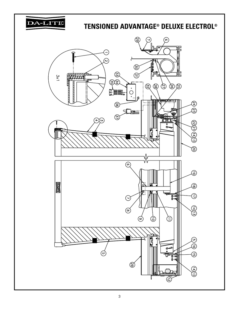 Da-Lite HC Cinema Perf, 221 x 295 cm User manual | Manualzz