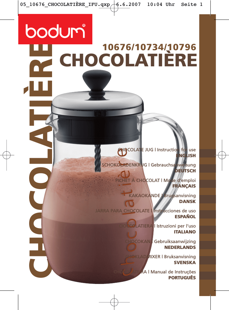 Bodum chocolatiere hotsell