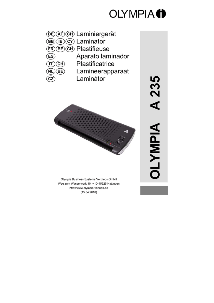 Geha Laminator A3 Basic Manual edu.svet.gob.gt