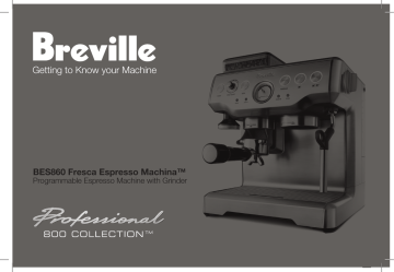 Breville BES860 coffee maker Manual | Manualzz