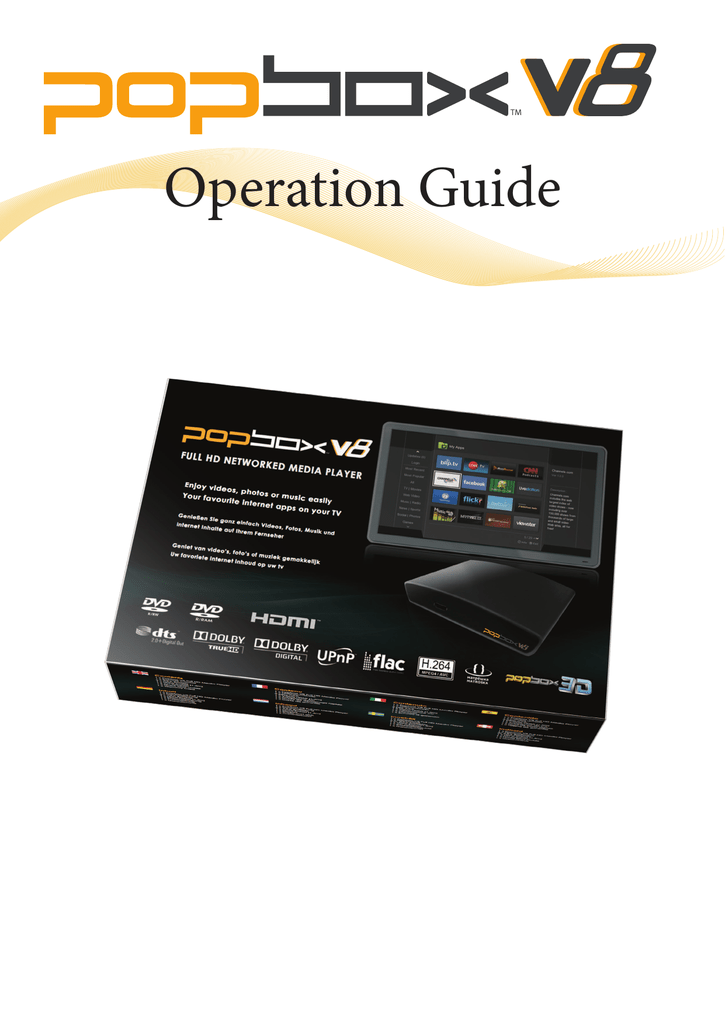 Popcorn Hour PopBox V8 | Manualzz