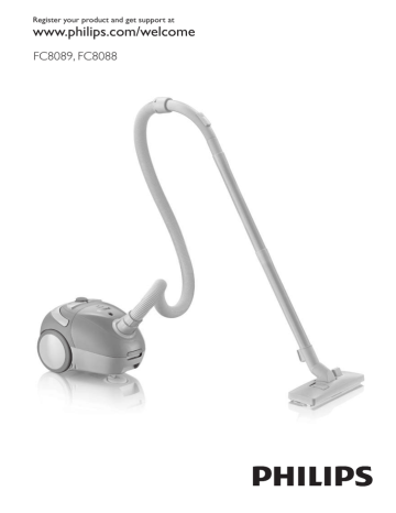 Philips Vacuum cleaner with bag FC8088/81 User manual | Manualzz