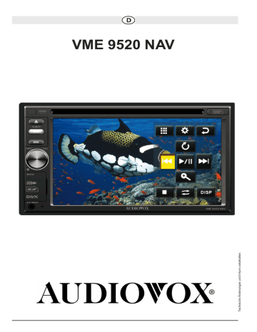 Audiovox VME 9520NAV Instruction Manual | Manualzz