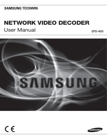 Samsung SPD-400 decoder User manual | Manualzz