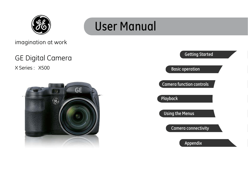 Camera function. General Electric x500. Ge x500. Camera menu. Camera users.