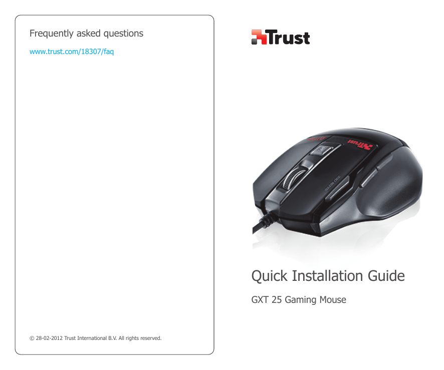 Mouse инструкция на русском. Trust GXT 638. Trust GXT 25. Драйвер для мыши Trust GXT. GXT 25 Driver.