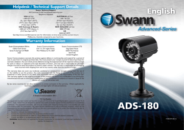 Swann ADS-180 Specification | Manualzz