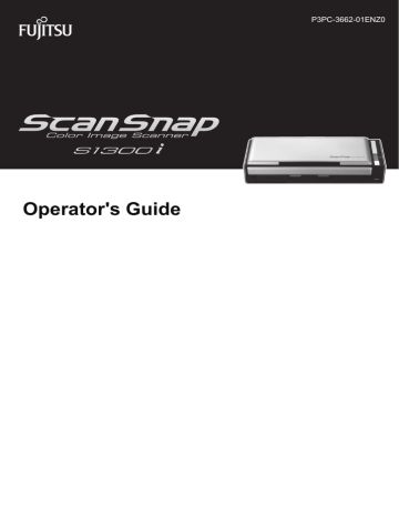 Fujitsu ScanSnap S1300i Deluxe Operator's Guide | Manualzz