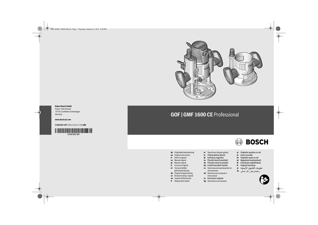 bosch wfb 2002 user manual