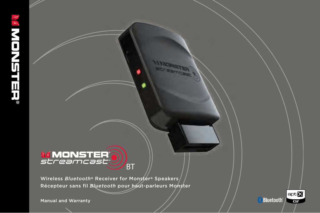 monster streamcast bluetooth