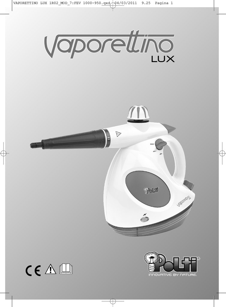 Vaporetto Eco Pro 3000 Manual.Polti Vaporettino Lux Kit Manualzz