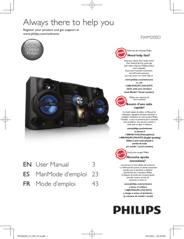 Philips FWM200D/37 User manual User manual | Manualzz