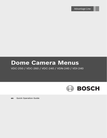 Bosch VDC-240V03-1 surveillance camera Manual | Manualzz