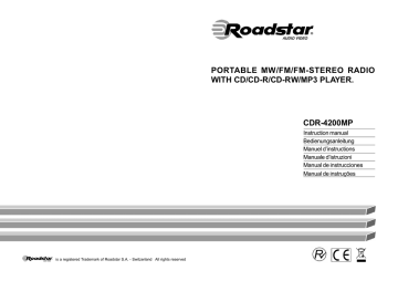 Roadstar CDR-4200MP Instruction manual | Manualzz