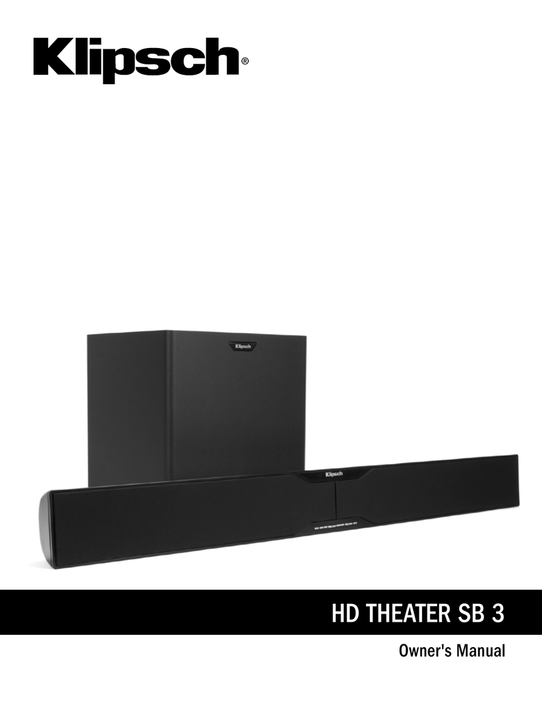 klipsch hd theater sb 3