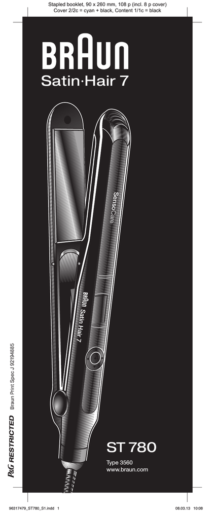 braun satin hair 7 sensocare st780