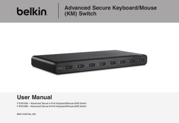 Belkin F1DN104K KVM switch User manual | Manualzz