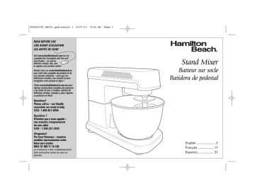 Hamilton Beach 6-Speed Stand Mixer - 63327