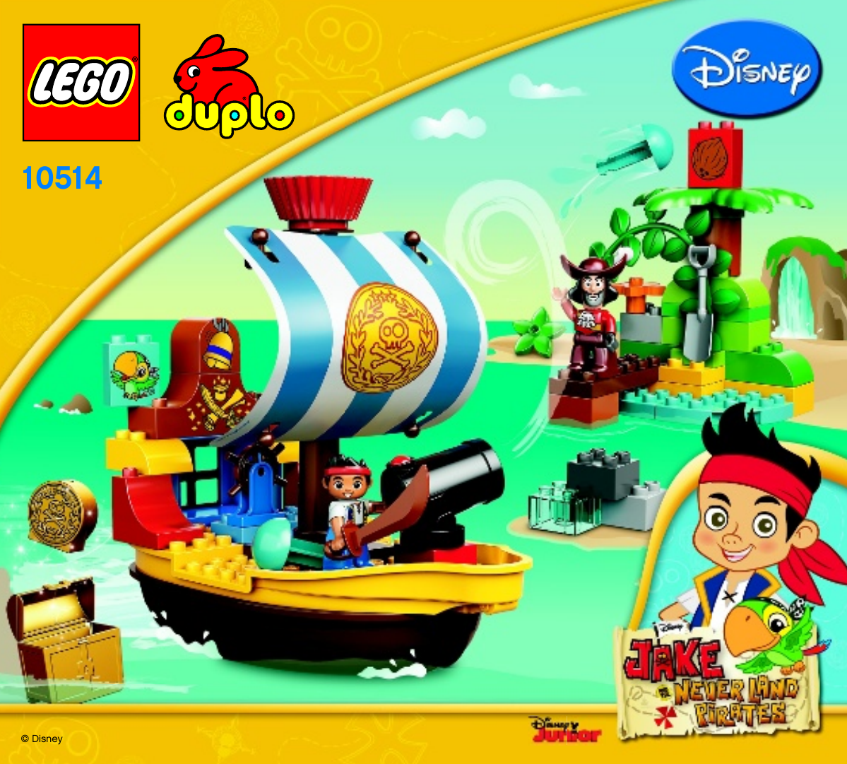 duplo 10514 jake's pirate ship bucky