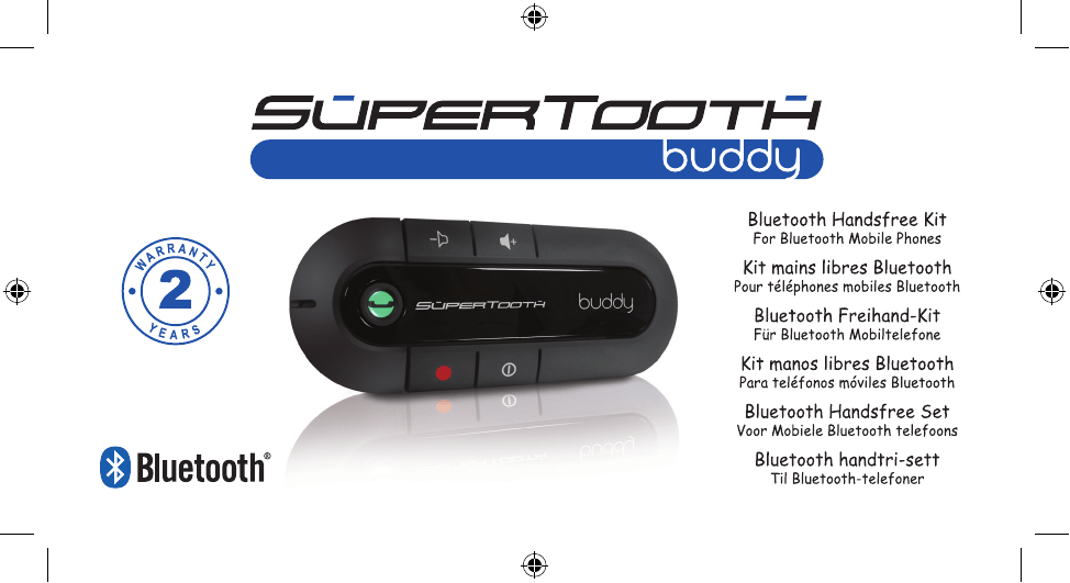 Kit mains libres auto bluetooth Supertooth Buddy Kit mains libres auto bluetooth Supertooth Buddy