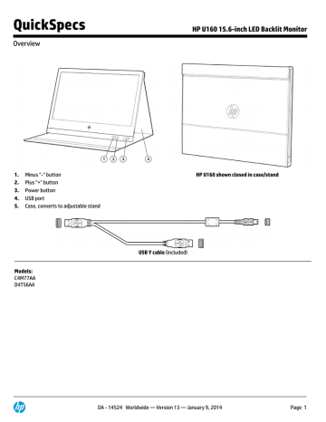 HP U160 Specification | Manualzz