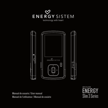 Energy Sistem Energy MP4 Slim 3 Electric Blue 4GB User manual | Manualzz