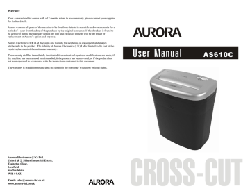 Aurora AS610C User manual | Manualzz