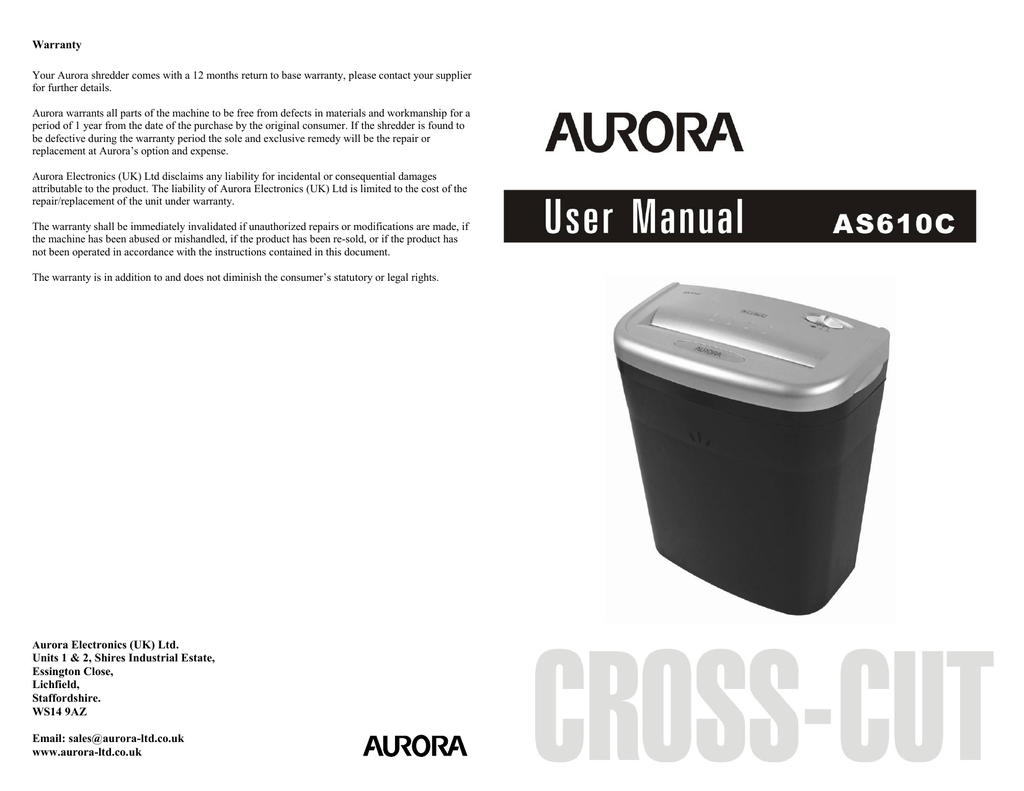 Aurora Shredder Replacement Parts Reviewmotors.co