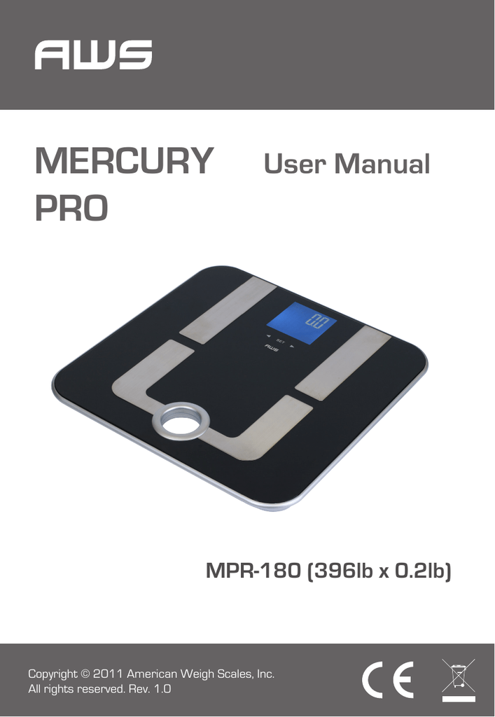 AWS Quantum -2k Body Composition Scale - American Weigh Scales