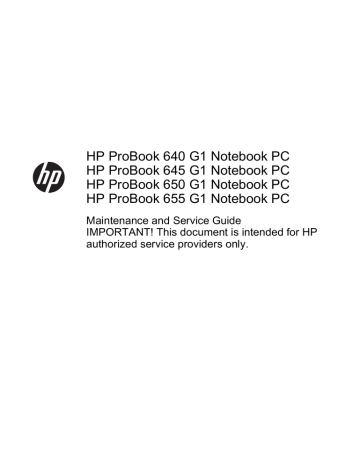 HP ProBook 650 G1 Specification | Manualzz