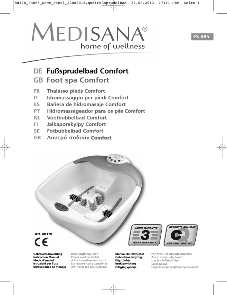 Medisana Fs 5 User Manual Manualzz