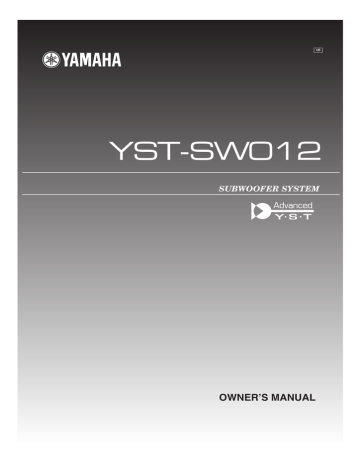 Yamaha NS-SP1800BL speaker set Owner's manual | Manualzz