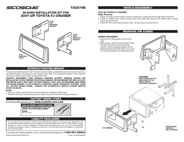 Scosche TA2076B car kit  Manualzz